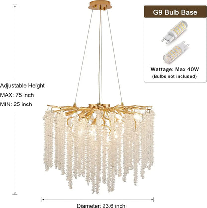 Decorbites™ Kristall-Quasten-Kronleuchter: Elegante Pendelleuchten für das Esszimmer