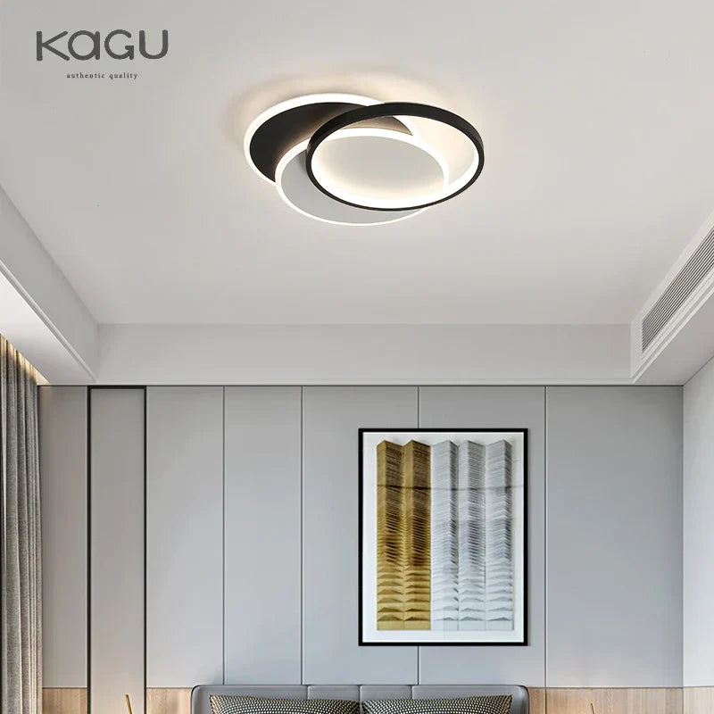 Decorbites™ LED-Kronleuchter: Schwarz-weiß moderne Beleuchtung für Wohn- und Arbeitszimmer Leuchte
