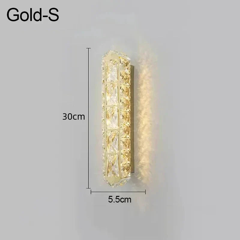 Decorbites™ Kristall-LED-Wandleuchte Silber Wandlampen | Modernes nordisches Design für Schlafzimmer und Esszimmer