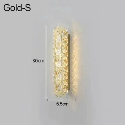 Decorbites™ Kristall-LED-Wandleuchte Silber Wandlampen | Modernes nordisches Design für Schlafzimmer und Esszimmer