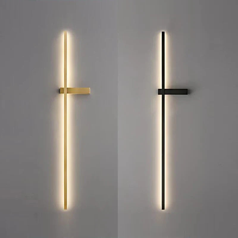 Decorbites™ LED-Wandleuchte, modernes minimalistisches Design, Aluminium, Innenbeleuchtung, Gold/Schwarz, AC85-260V