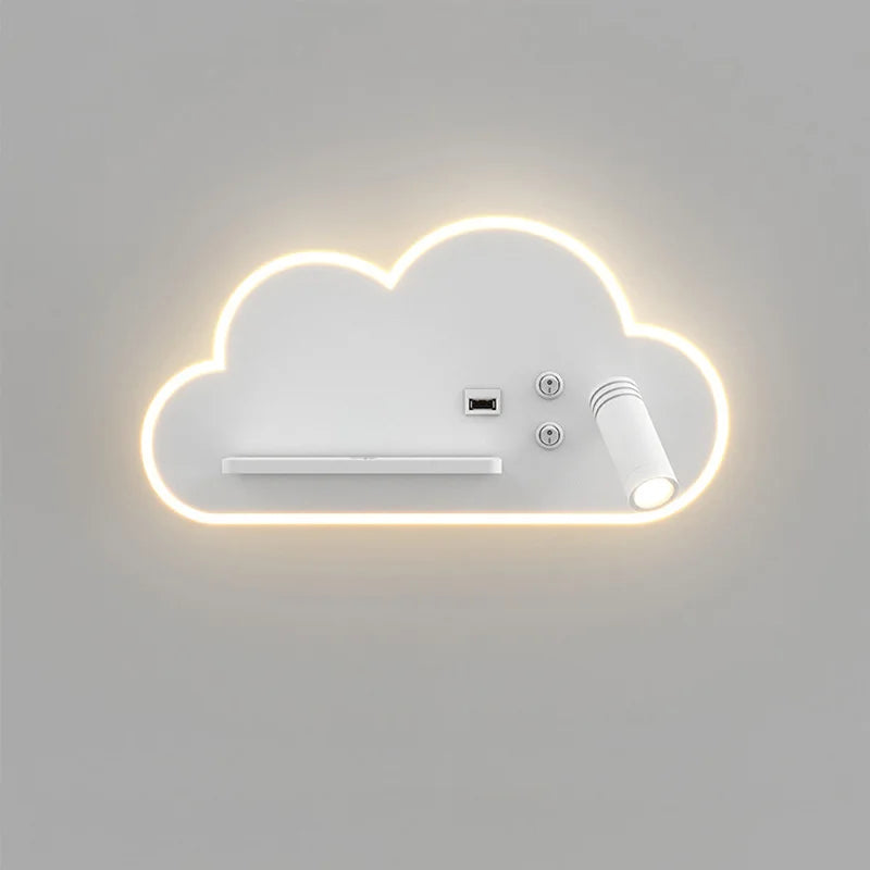 Decorbites™ LED-Bettlampe mit kabelloser Telefonladefunktion und USB, Multifunktions-Wandleuchte