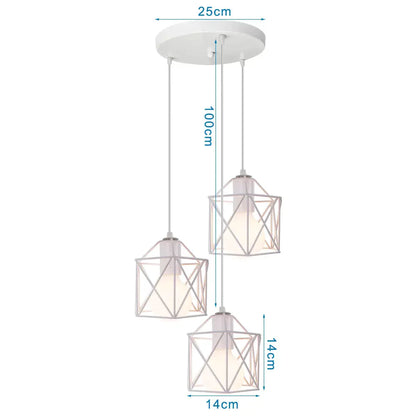 DecorBites™ Iron Frame Retro Led Pendant Light for Kitchen Dining Living Room