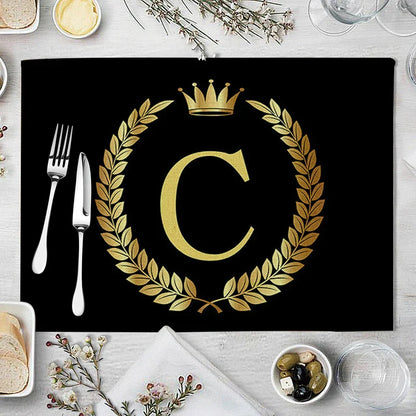 Decorbites™ Küchentischsets aus 4 Matten, 42*32 cm, Baumwoll-Leinen-Untersetzer für Esszimmer und Heimdekoration
