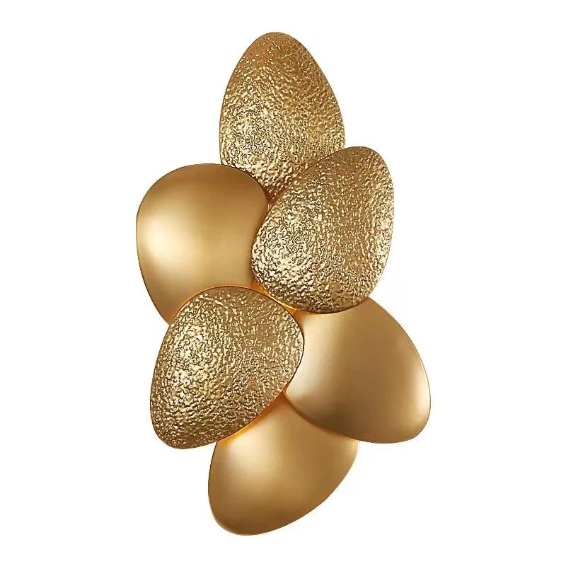 Gold LED Wall Sconce Iron Hallway Design