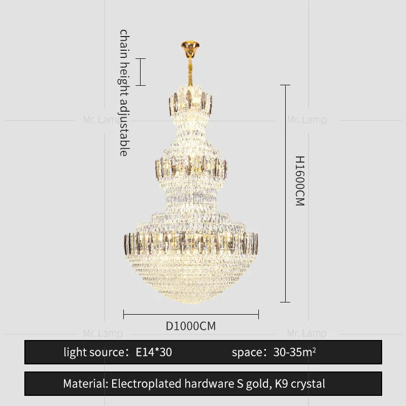 Decorbites™ Kristall-Leuchter: Postmoderne Lichtluxus für Hotel-Lobby, Villa und Duplex-Etagen