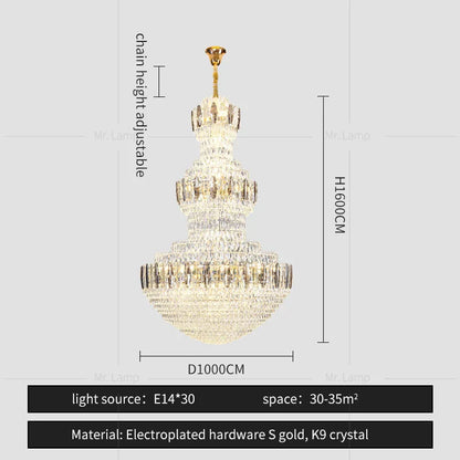 Decorbites™ Kristall-Leuchter: Postmoderne Lichtluxus für Hotel-Lobby, Villa und Duplex-Etagen
