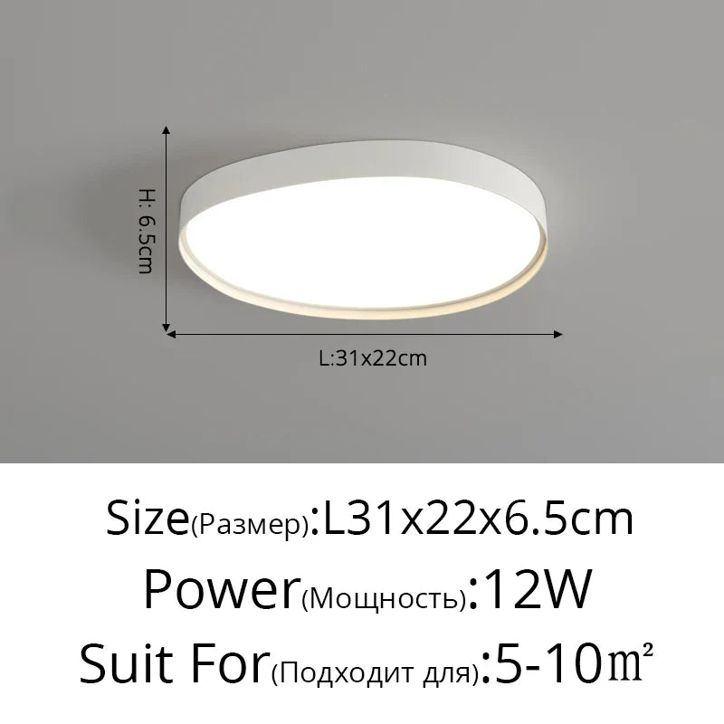 White Modern LED Chandelier