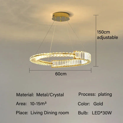 Decorbites™ Kristall-Leuchter: Moderne Luxus-LED-Beleuchtung für Wohnzimmer, Esszimmer und Schlafzimmer