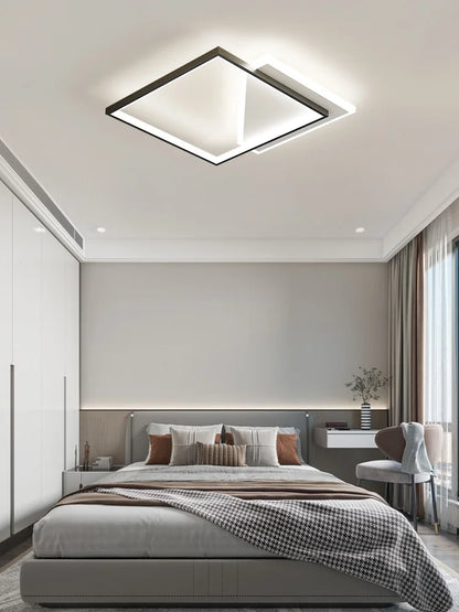 DecorBites™ Geometric LED Ceiling Lamp | Modern Nordic Bedroom Study Light