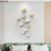 Gold Ball Wall Ornaments