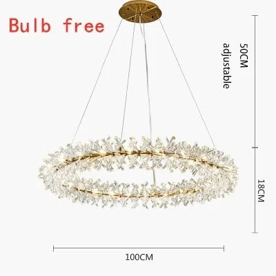 Decorbites™ Kristall-LED-Kronleuchter für die Wohnraumausstattung – Moderne Hängeleuchte