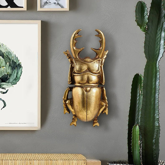 Decorbites™ Goldener Käferharz-Handwerkskunst - Hintergrundwanddekoration