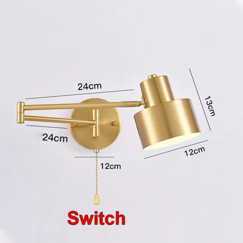 DecorBites™ Adjustable E27 LED Wall Lamp Sconces Indoor Lighting Home Decor Bedroom Fixture