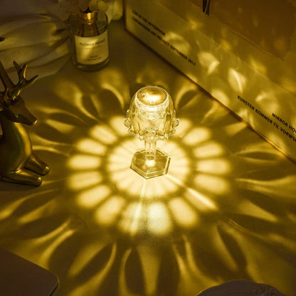 DecorBites™ Crystal Diamond LED Night Light Table Lamp for Bedroom Reading