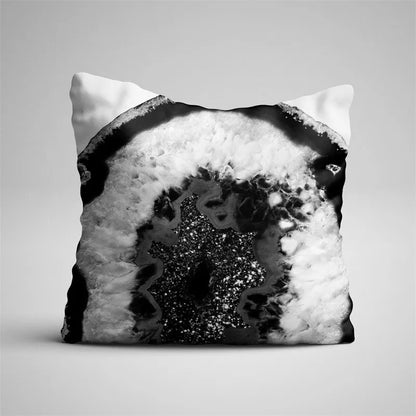 Decorbites™ Grauer Marmor Schwarzer Achat Kissenbezug für Heim-Sofadecoration und Stühle