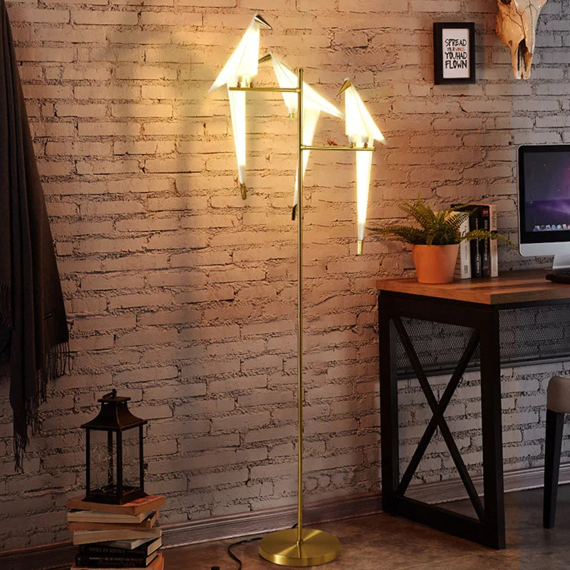 Decorbites™ LED-Vogellampe für Boden, für Wohnzimmer & Schlafzimmer