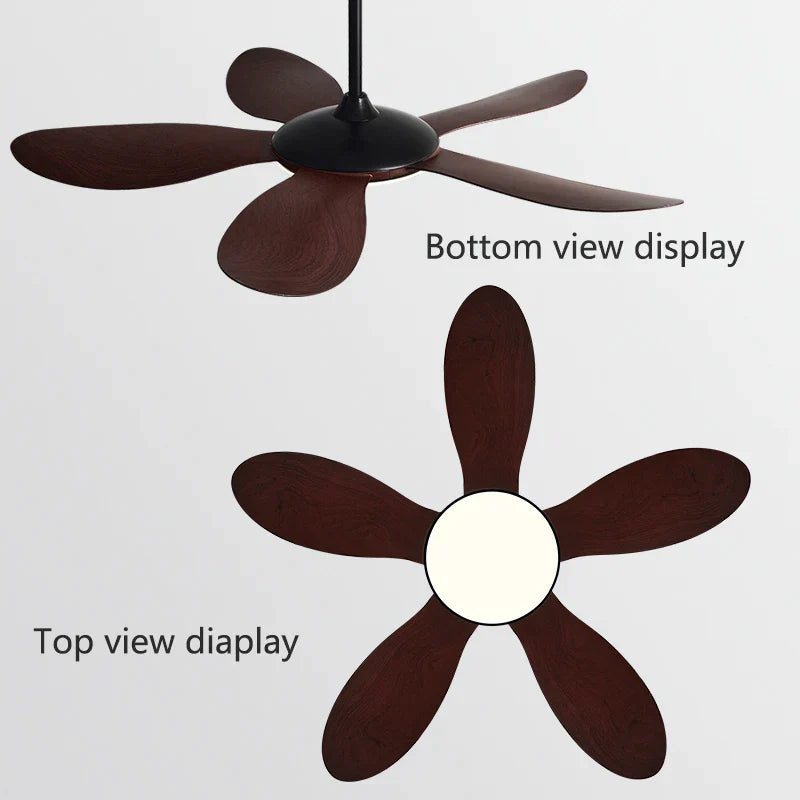 Decorbites™ Schwarzer DC-Deckenventilator mit Licht Starkwind Innenbereich Elektroventilator 2023