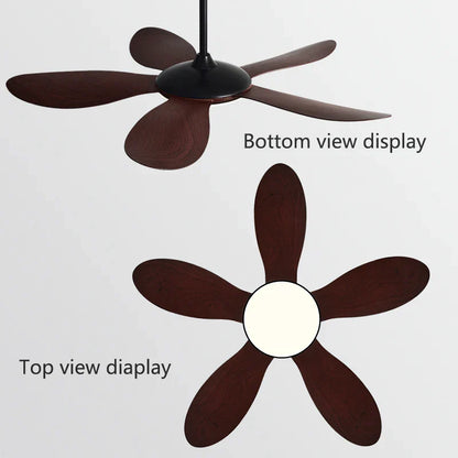 Decorbites™ Schwarzer DC-Deckenventilator mit Licht Starkwind Innenbereich Elektroventilator 2023