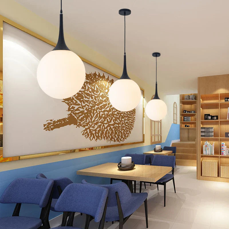 Decorbites™ Glas-Kugelleuchte – Moderne nordische LED-Beleuchtung für Wohnzimmer & Geschäft