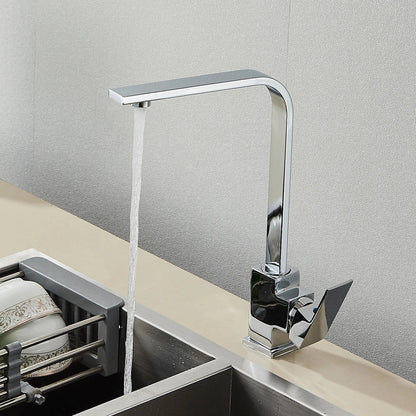 Decorbites™ Küchenarmatur: Chrom/Gold 360° Drehbarer Mischbatterie, Aufsatzmontiert für Waschbecken