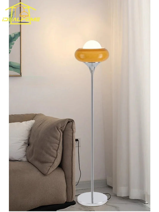 Decorbites™ Glas Eisen LED Stehlampe Modern Dekor Kunst Ständer Licht Nachttisch Studierzimmer Wohnzimmer