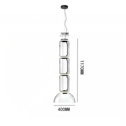 DecorBites™ Glass LED Pendant Light - Stylish and Modern Illumination for Various Spaces