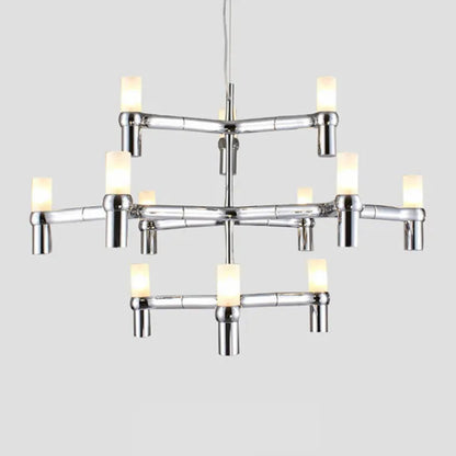 Decorbites™ Krone Major Kronleuchter G9 Luxus Flurleuchter, Weißgold, Chrom-Metall