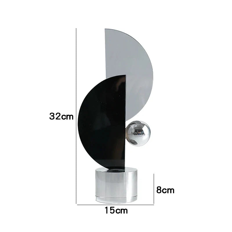 Decorbites™ Geometrische Kristall-Ornamente Ring-Skulptur Heimdekoration Figuren
