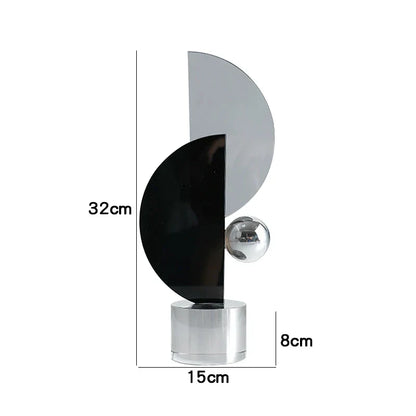 Decorbites™ Geometrische Kristall-Ornamente Ring-Skulptur Heimdekoration Figuren