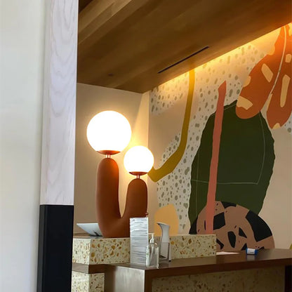 Decorbites™ Glasballen-Tischleuchte: Grün Rosa Harz Nordisch Süß Schlafzimmer Wohnzimmer Dekoration