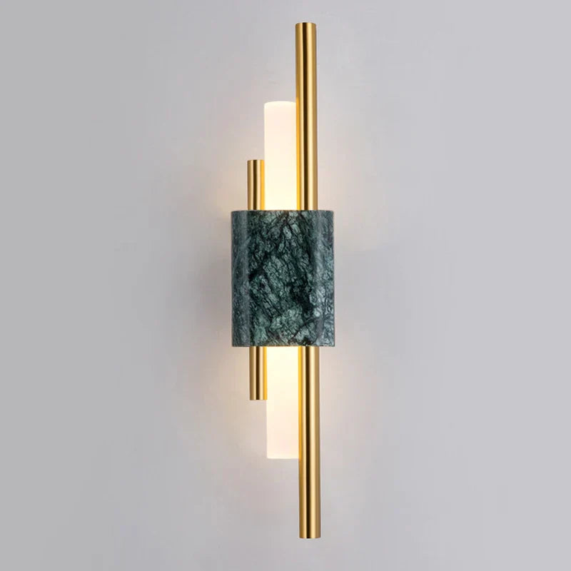 DecorBites™ Green White Marble Wall Lamp - Luxury Golden Decor LED Light