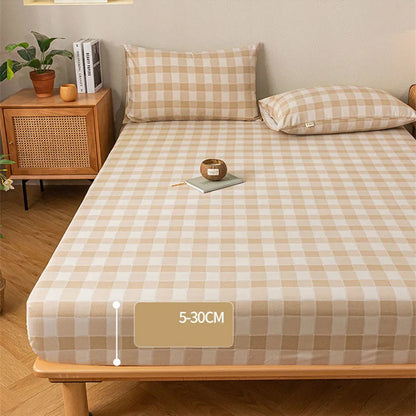 Decorbites™ Grobe Baumwoll-Bettwäsche für Queensize mit Spannbettlaken und Kissenbezügen