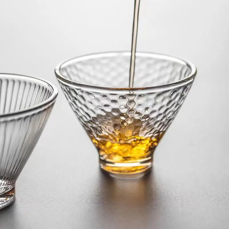Decorbites™ Japanisches Teetassen-Set aus niedlichen hitzebeständigen Glasbechern und Teetassen