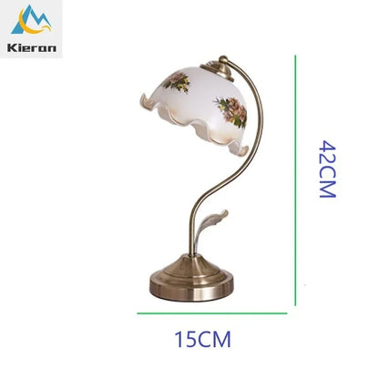 Decorbites™ Glasblumen-LED-Schreibtischlampe, dimmbare moderne Tischlampe für Schlafzimmer, Wohnzimmer