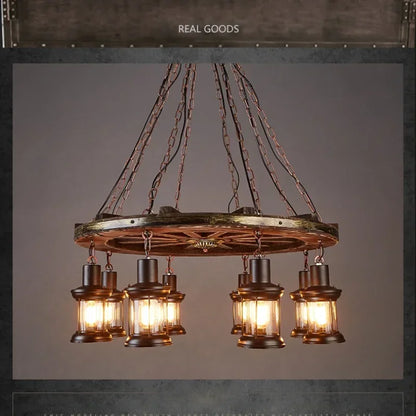 Decorbites™ Eisenrad-LED-Hängeleuchten – Industrielle metallische Glanz-Hängelampen