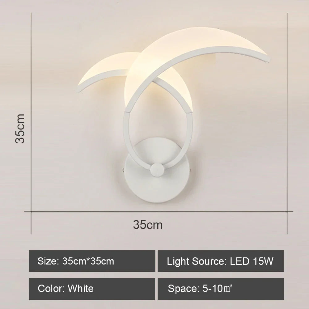 Decorbites™ LED Wandarmatur aus Acryl für Schlafzimmer und Flur, Stil einer Kronleuchter