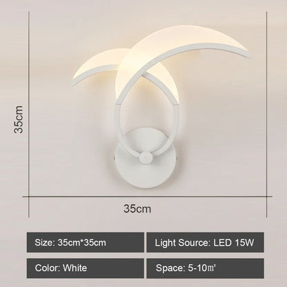 Decorbites™ LED Wandarmatur aus Acryl für Schlafzimmer und Flur, Stil einer Kronleuchter