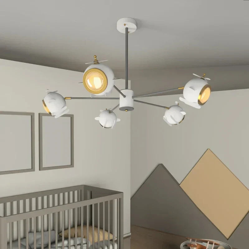 Decorbites™ Hubschrauber-Lüster: Innen-Hängeleuchten für Kinderzimmer und Wohnzimmer
