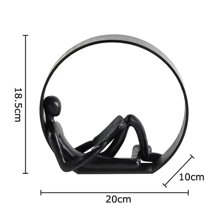 Decorbites™ Abstrakte Harz-Figuren Schreibtisch-Dekoration Ornament für Raumästhetik-Dekor