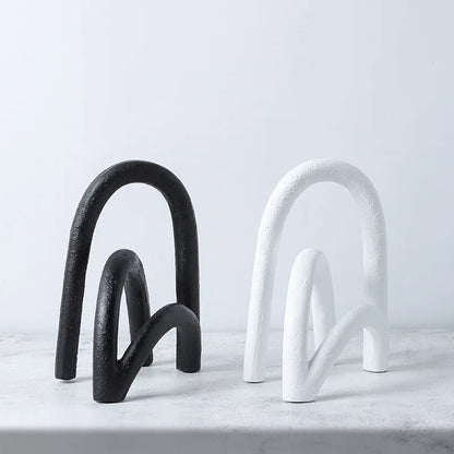 DecorBites™ Abstract Resin Geometry Arch Decor Figurine Craft for Home Decor
