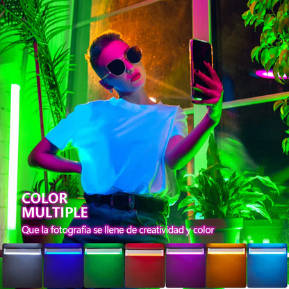 Decorbites™ LED-Auflichtm: Wiederaufladbare farbenfrohe Selfie-Lampe für Fotografie und Videos