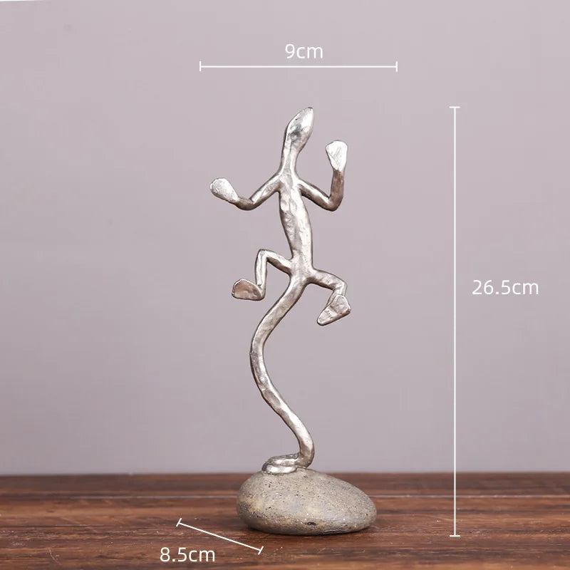 Decorbites™ Gecko-Eidechse Harz-Leuchter: Dekorationsfigur & Kerzenleuchter für Zuhause