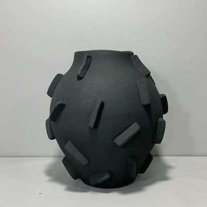 Decorbites™ Geometrische Block-Keramikvase - Abstrakte Blumenarrangement - Heimdekoration Handwerkskunst