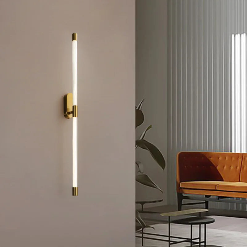 Gold Geometric Wall Lamp 84cm Modern Design
