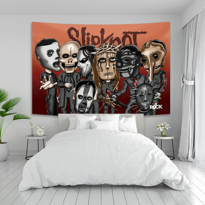Decorbites™ Schwere Mentale Musik-Teppich-Wandbehänge – Hippie-Kunst-Raumflagge