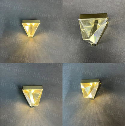 DecorBites™ Crystal Wall Sconce Light for Living Room Bedroom Hallway Lighting