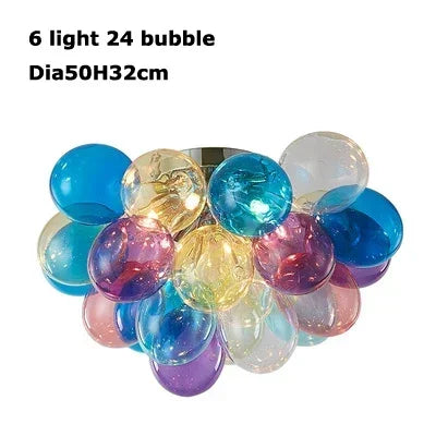 Decorbites™ Glas-Blase-Kronleuchter-Hängeleuchte für Wohnzimmer & Schlafzimmer
