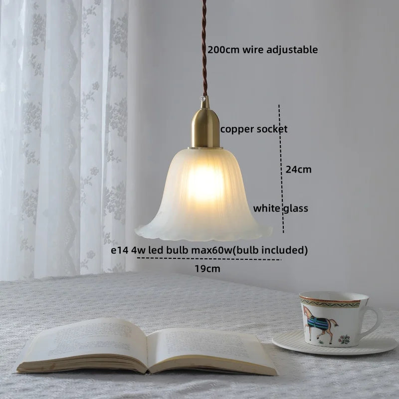 Decorbites™ Klar-Glas-LED-Kupfer-Hängelampe für moderne Heimdekoration.