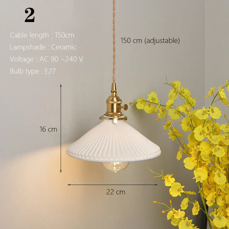 Scandinavian Ceramic Pendant Light